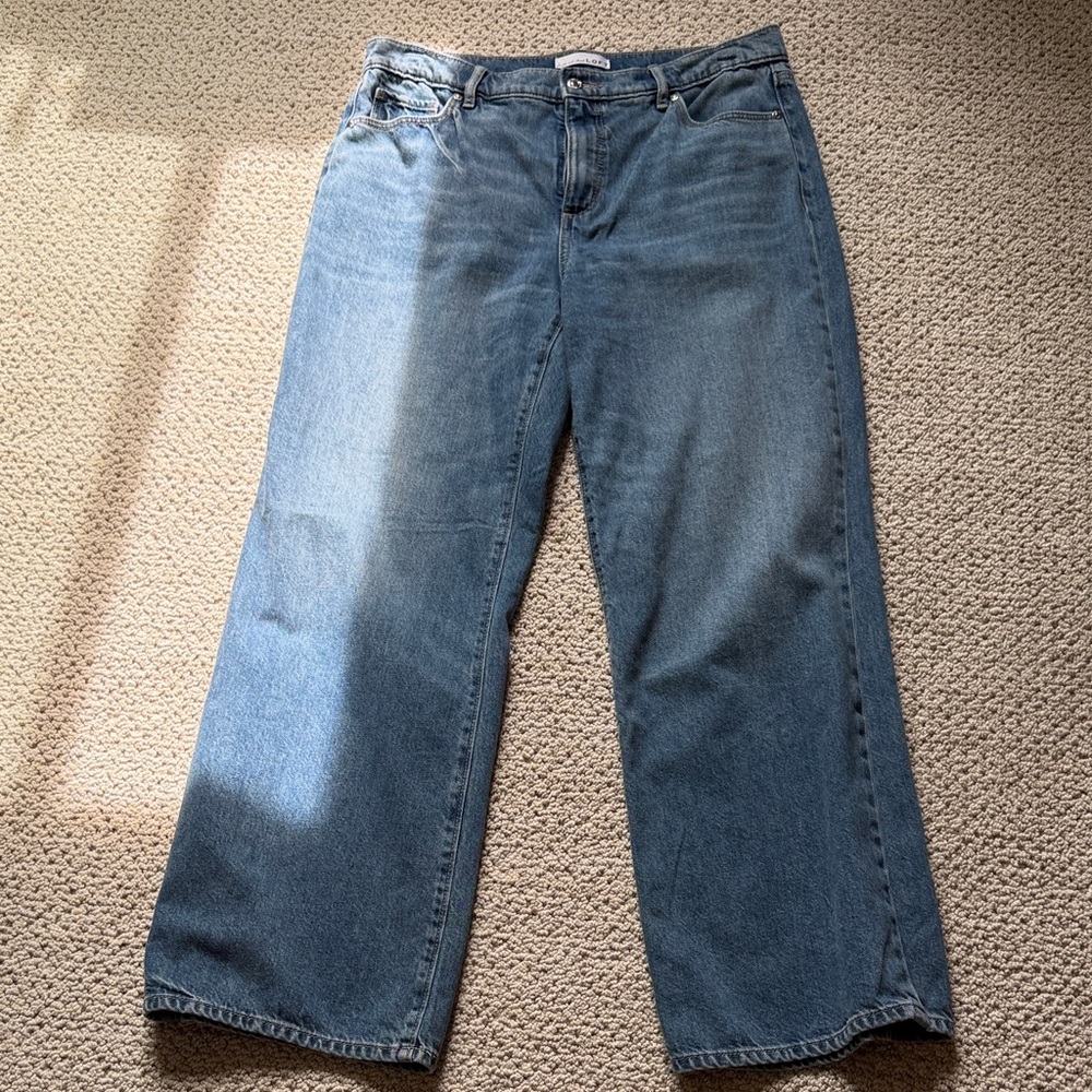 LOFT Classic Wide-Leg Women’s Jeans — medium Blue Sz 10
